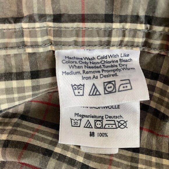 Eddie Bauer Legend Wash Plaid Button Front Shirt SZ L - Picture 13 of 16